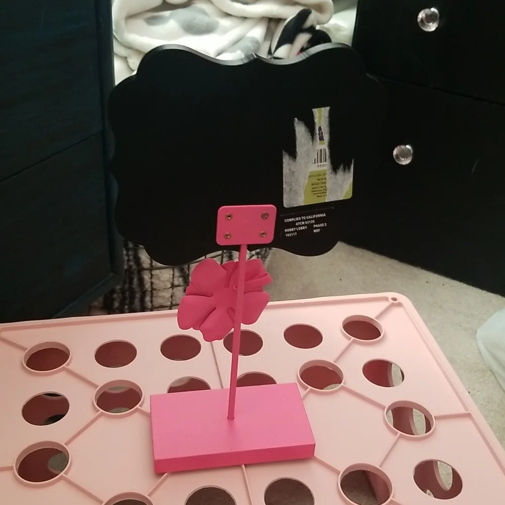 Flower desk chalkboard